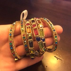 Multicolor stretch bracelets (set of 6)